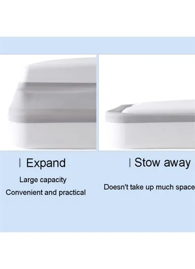 5.5L Multi-purpose Wall-mounted PP+PET Retractable Storage Box - Light Pink