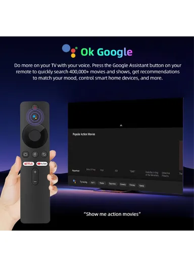 ATV 8K Voice Remote Control TV Stick Android14 2.4G / 5G Dual-Band WiFi BT5 Media Player, 2GB+16GB G96 (NETFLIX IS NOT SUPPORTED)