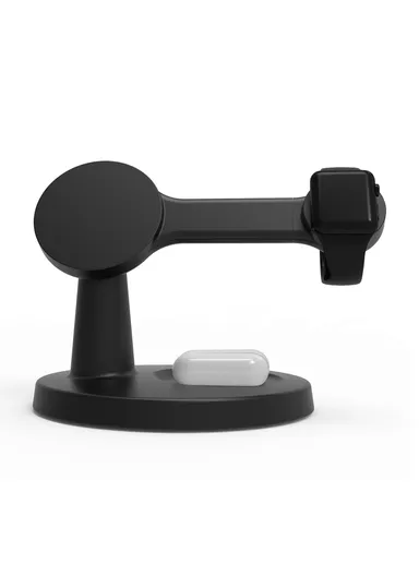 3-in-1 Phone+Smart Watch+Earbuds Wireless Charging, Motion Activated 4K WiFi Hidden Camera Spy Camera - Black