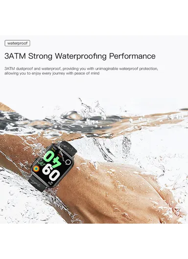 Q19 Pro Max 2.1" Bluetooth Smart Watch, Full Touch Screen Smart Watch, Health &amp; Fitness Tracker Smart Bracelet - Grey