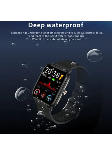 MX09 1.7 inch Bluetooth Smart Watch, Health &amp; Fitness Tracker Sport Smartwatch, Call Heart Rate Blood Pressure Monitor - Blue