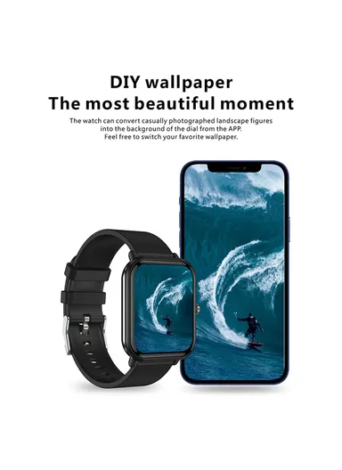 MX09 1.7 inch Bluetooth Smart Watch, Health &amp; Fitness Tracker Sport Smartwatch, Call Heart Rate Blood Pressure Monitor - Blue