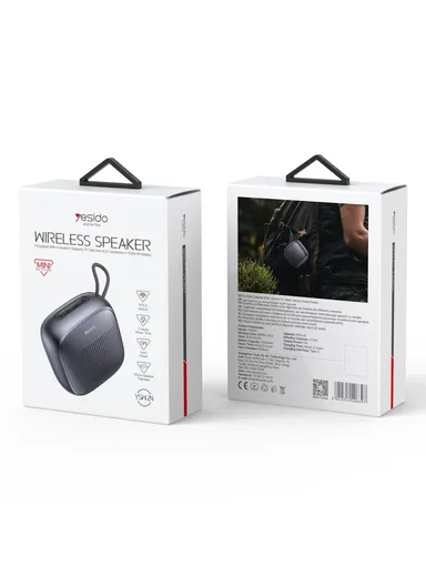 YESIDO 1000mAh 5W Portable Mini Speaker, Waterproof 5.3 Bluetooth-compatible Speaker, CD Diaphragm YSW24 