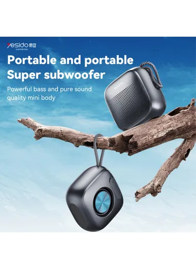 YESIDO 1000mAh 5W Portable Mini Speaker, Waterproof 5.3 Bluetooth-compatible Speaker, CD Diaphragm YSW24 