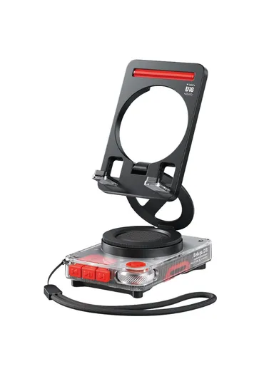 WEKOME 1500mAh 5W Bluetooth-compatible Speaker With Stand, Wireless Audio Device 45MM Driver Unit Beluga D18 - Black