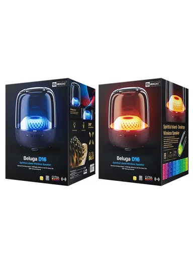 WEKOME 3600mAh 40W Desktop Bluetooth-compatible Speaker, Wireless Speaker with Dual Microphones Beluga D16 