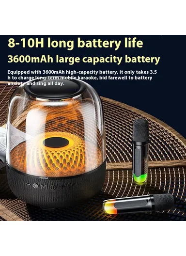 WEKOME 3600mAh 40W Desktop Bluetooth-compatible Speaker, Wireless Speaker with Dual Microphones Beluga D16 