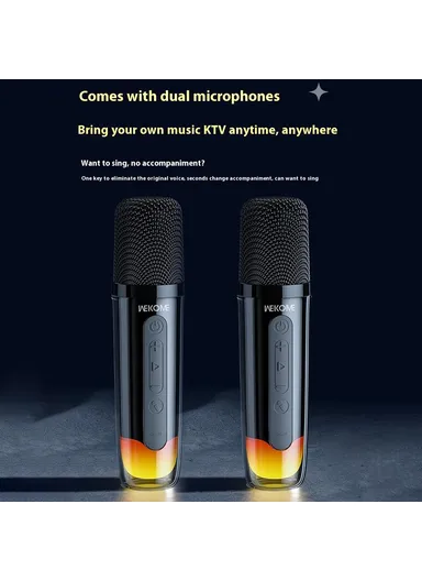 WEKOME 3600mAh 40W Desktop Bluetooth-compatible Speaker, Wireless Speaker with Dual Microphones Beluga D16 