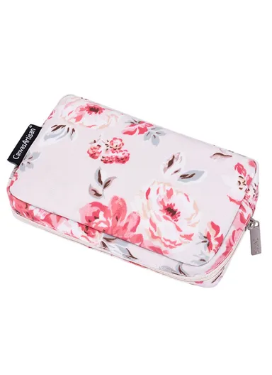 CANVASARTISAN Beautiful Flower Pattern Travel Cable Organizer Electronics Accessories Cases Storage Bag H10-S11 (L20 x W12 x H7)cm