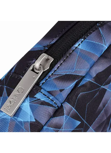 CANVASARTISAN Diamond Textured Travel Cable Organizer Electronics Accessories Cases Storage Bag H11-S11 (L20 x W12 x H7)cm - Blue
