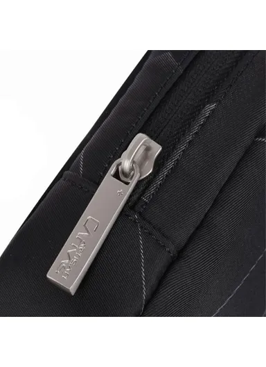 3D Diamond Pattern Travel Cable Organizer Electronics Accessories Cases Storage Bag H6-S11 (L20 x W12 x H7)cm - Black