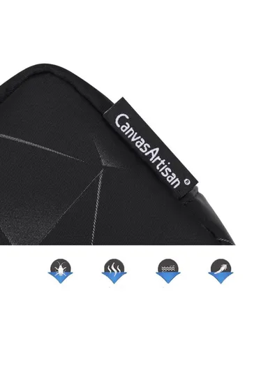 3D Diamond Pattern Travel Cable Organizer Electronics Accessories Cases Storage Bag H6-S11 (L20 x W12 x H7)cm - Black