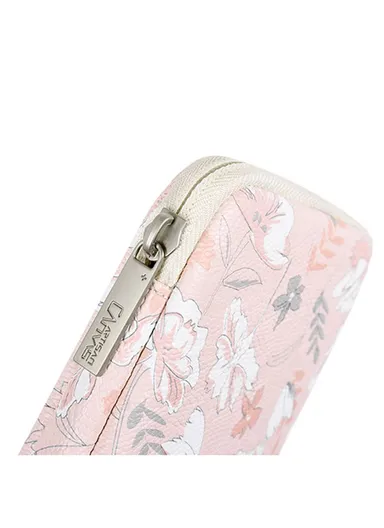 CANVASARTISAN Leaf Flower Pattern Cable Organizer Electronics Accessories Cases Storage Bag G4-S21 (L20 x W12 x H3)cm