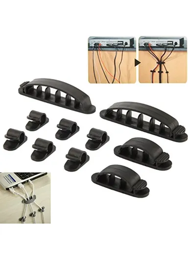 10 in 1 Plastic Flexible Cable Organizer for Electric Wires CC-926