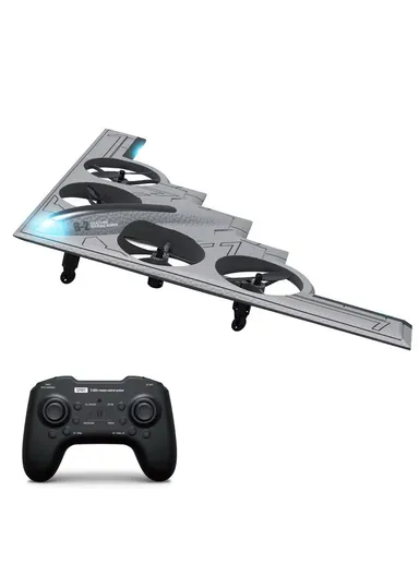 Children's Remote Control Aircraft B-2 Spirit Stealth Bomber Model 4CH Drone Fixed-wing Quadcopter Aircraft Toy 777-275
