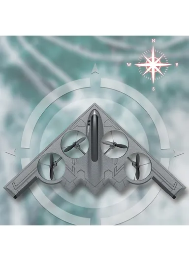 Children's Remote Control Aircraft B-2 Spirit Stealth Bomber Model 4CH Drone Fixed-wing Quadcopter Aircraft Toy 777-275