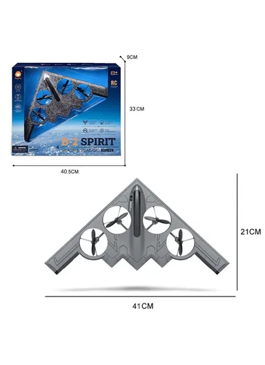 Children's Remote Control Aircraft B-2 Spirit Stealth Bomber Model 4CH Drone Fixed-wing Quadcopter Aircraft Toy 777-275