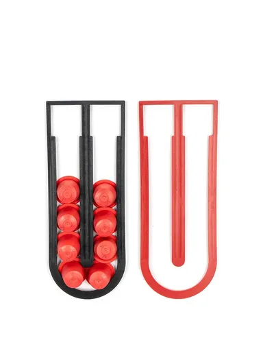 12-Pods Coffee Pod Holder for Nespresso Coffee Capsules Organizer Dispenser - Red
