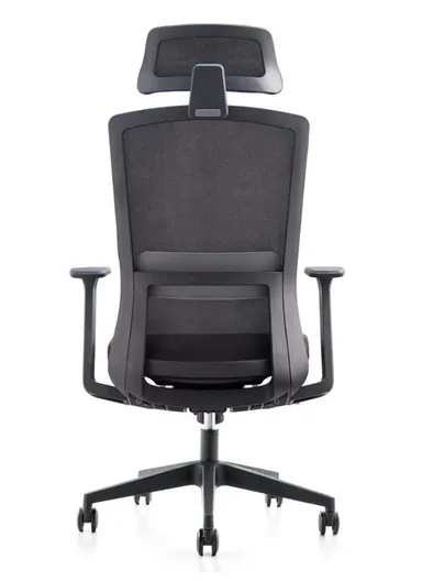 Comfortable Durable Office Chair, Desk Chair with Adjustable Lumbar Support, Swivel Wheels, Position Locking Mechanism, Adjustable Height, Adjustable Headrest, Backrest &amp; Fixed Armrest 6219A-2 (W69 x D66 x H126-116)c