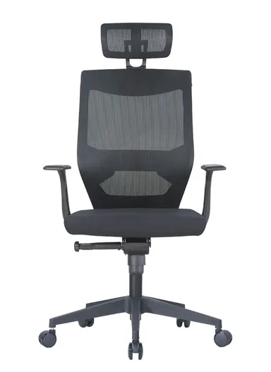 Comfortable Breathable Mesh &amp; Fabric Office Chair, Desk Chair, Task Chair with Adjustable Lumbar Support, Swivel Wheels, 3-Position Locking Mechanism, Adjustable Height, Adjustable Headrest &amp; Armrest 8896A (W60 x