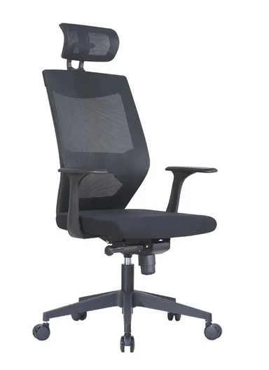 Comfortable Breathable Mesh &amp; Fabric Office Chair, Desk Chair, Task Chair with Adjustable Lumbar Support, Swivel Wheels, 3-Position Locking Mechanism, Adjustable Height, Adjustable Headrest &amp; Armrest 8896A (W60 x