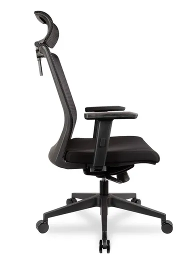 Comfortable Office Chair, Desk Chair with Adjustable Lumbar Support, Swivel Wheels, 4-Position Locking Mechanism, Adjustable Height, Adjustable Headrest, Backrest &amp; Adjustable Armrest 6042A (W70 x D73 x H115-105)cm -