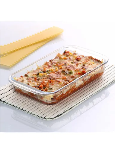 1L Rectangular Borosilicate Glass Baking Dish Oven-Safe CXKP (26x15x6)cm