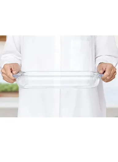 1.6L Rectangular Borosilicate Glass Baking Dish Oven-Safe CXKP (29x17x6)cm