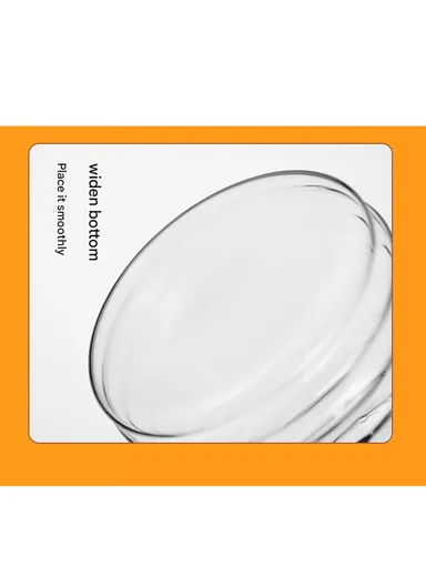 380ml Elegant Glass Honey Jar with Honey Spoon, Drip-Free Honey Serving