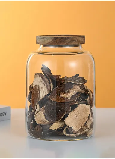 1.2L Glass Container With Lid Keeps Food Dry Fresh, Airtight &amp; Elegant (D11 x H17)cm