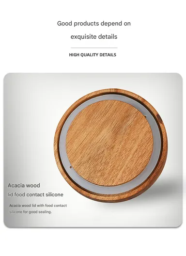 1.7L Glass Container With Lid Keeps Food Dry Fresh, Airtight &amp; Elegant (D12.5 x H19.5)cm