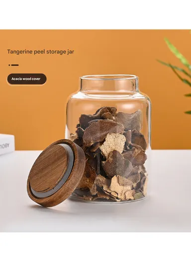 3.5L Glass Container With Lid Keeps Food Dry Fresh, Airtight &amp; Elegant (D14 x H22)cm