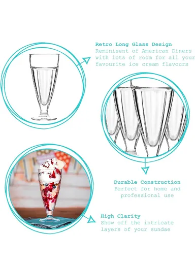 315ml 6Pcs High-Quality Drink Glass Set (D9 x H18)cm