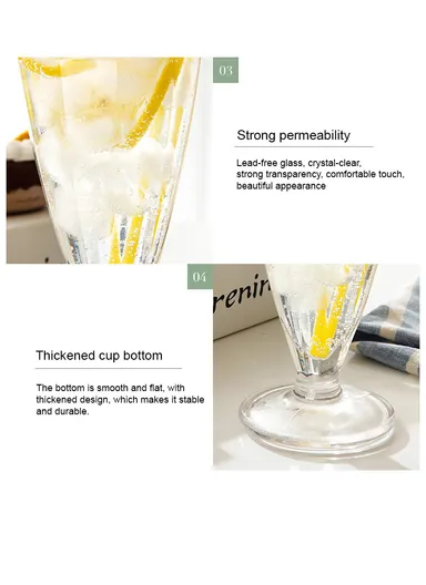 315ml 6Pcs High-Quality Drink Glass Set (D9 x H18)cm