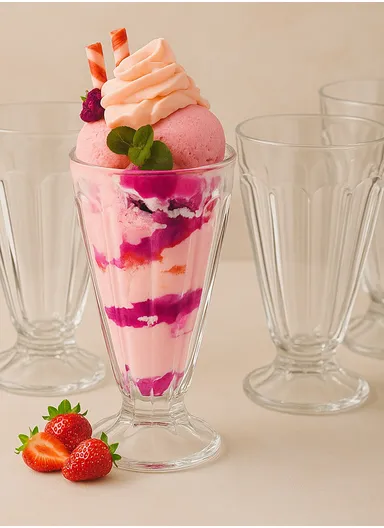 415ml 6 Pcs Glassware Drink Cups Set IC029 (D8 x H18)cm