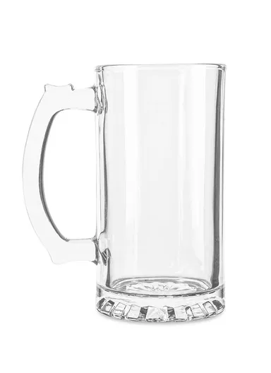 2-Pcs 480ml Transparent Round Glass Mug With Handle For Beverages ZB115