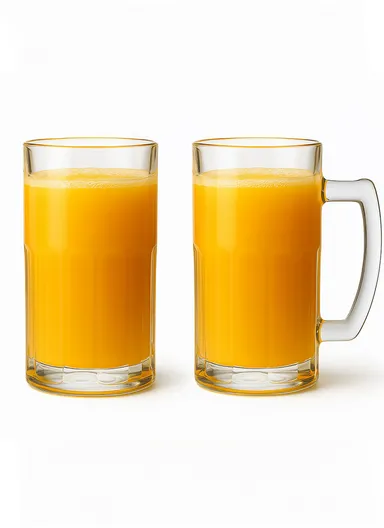 555ml 2-Pcs Elegant Hot &amp; Cold Beverages Glass Cups Set, Multi-Use Cocktail Glass Cup ZB119H