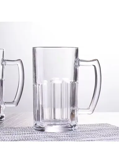 555ml 2-Pcs Elegant Hot &amp; Cold Beverages Glass Cups Set, Multi-Use Cocktail Glass Cup ZB119H