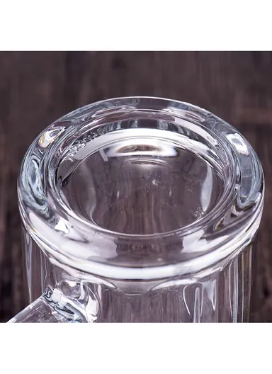 555ml 2-Pcs Elegant Hot &amp; Cold Beverages Glass Cups Set, Multi-Use Cocktail Glass Cup ZB119H