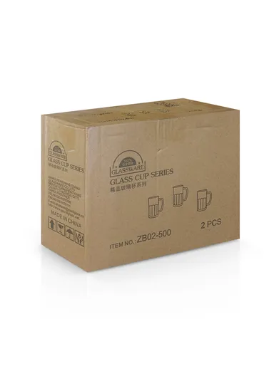 555ml 2-Pcs Elegant Hot &amp; Cold Beverages Glass Cups Set, Multi-Use Cocktail Glass Cup ZB119H