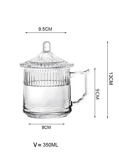 350ml Japanese Style Hot &amp; Cold Beverage Glass Cup CYB010-2