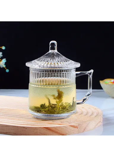 350ml Japanese Style Hot &amp; Cold Beverage Glass Cup CYB010-2