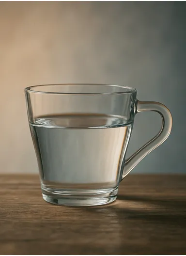 190ml 6-Pcs Glass Cup Set Heat-Resistant Glassware for Hot &amp; Cold Beverages