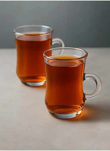 120ml 6-Pcs Elegant Hot Beverage Tea Glass Cup Set DMC261