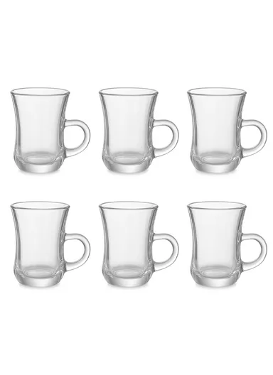 120ml 6-Pcs Elegant Hot Beverage Tea Glass Cup Set DMC261