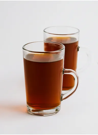 6Pcs 250ml Transparent Round Glass Cups For Hot &amp; Cold Drinks 