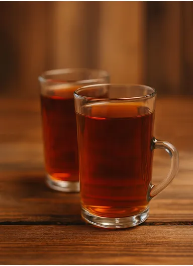 6Pcs 250ml Transparent Round Glass Cups For Hot &amp; Cold Drinks 