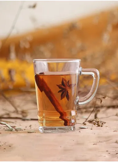 120ml 6 Pcs Elegant Set Glass Cups For Drinking Tea DM266