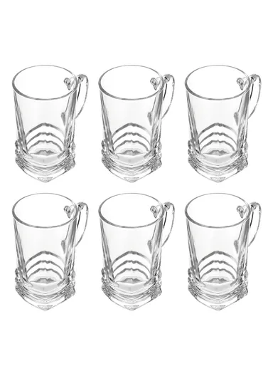 120ml 6 Pcs Elegant Set Glass Cups For Drinking Tea DM266