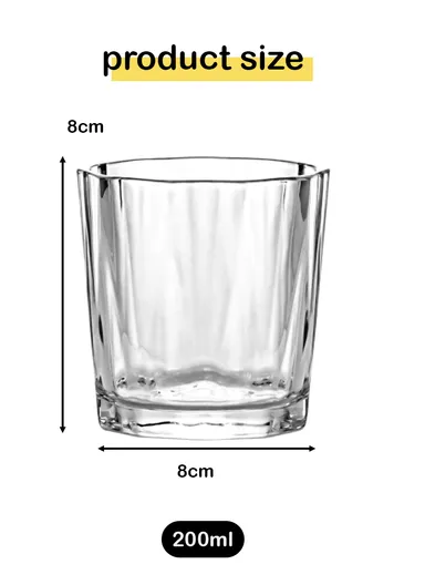 200ml 6-Pcs Elegant Various Beverages Glass Cups Set DM302